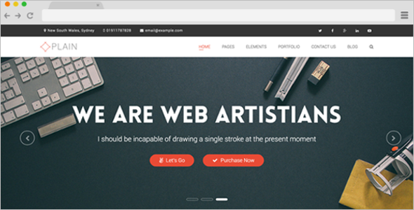 Plain Multi-Purpose Website Template