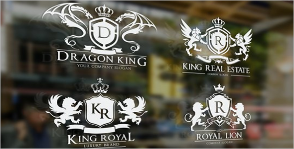 ROYALKING Crest Logo Design Template