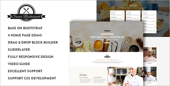 Responsive Food Industrial Drupal 8