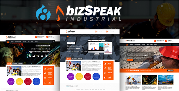 Responsive Industrial Drupal 8 Theme