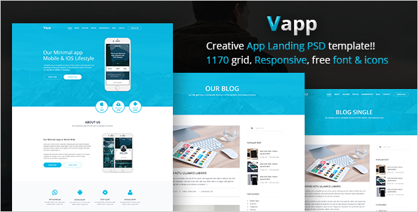 Responsive Marketing Web App