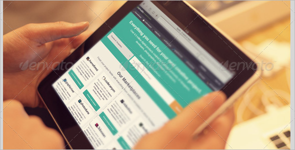 Responsive Realistic Website Interface