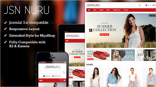 Retail E-commerce Joomla Template