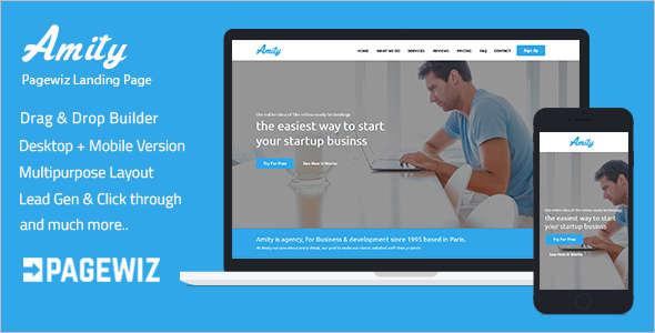 Simple Pagewiz Responsive Template