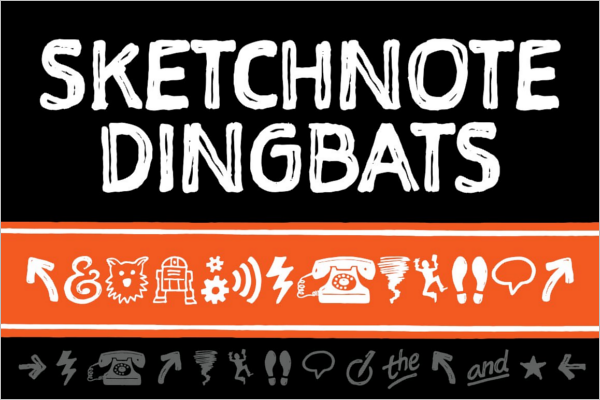 Sketch Dingbats Font