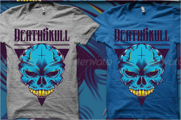 Skull T-Shirt Design template