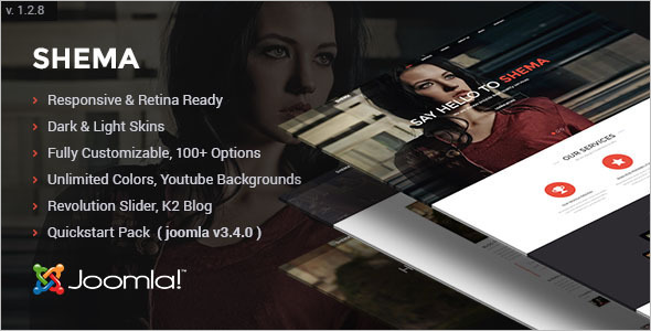 Stylish One Page Joomla template