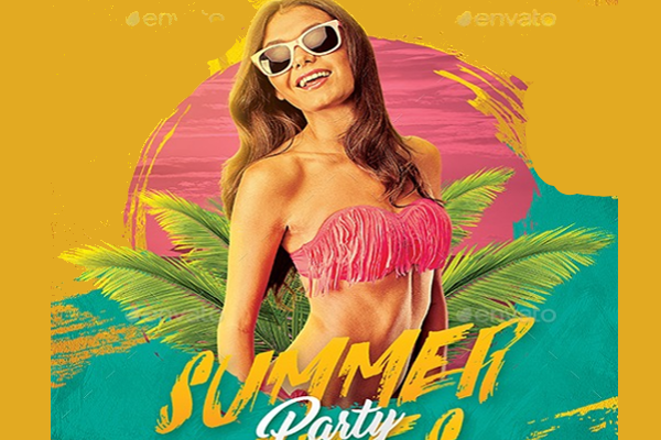 Summer Holidays Beach Party PSD
