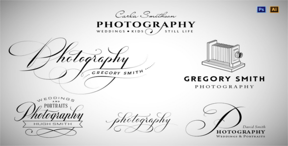 Typography Logo Camera Design