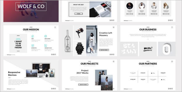 Wolf Minimal PowerPoint Template