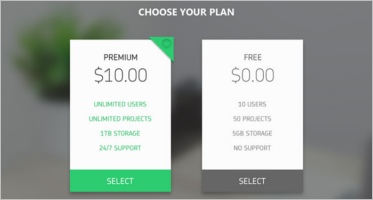 Multipurpose Pricing Table Designs