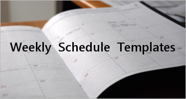 Weekly Schedule Templates