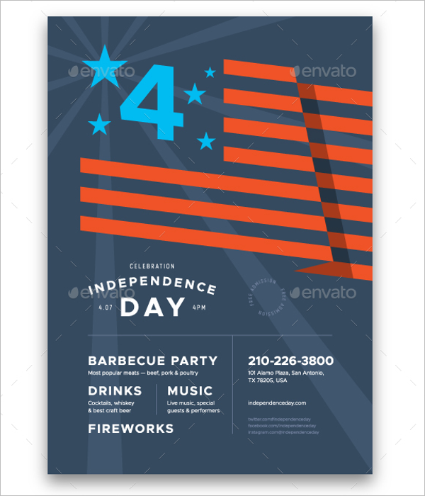 4th of July Poster Template