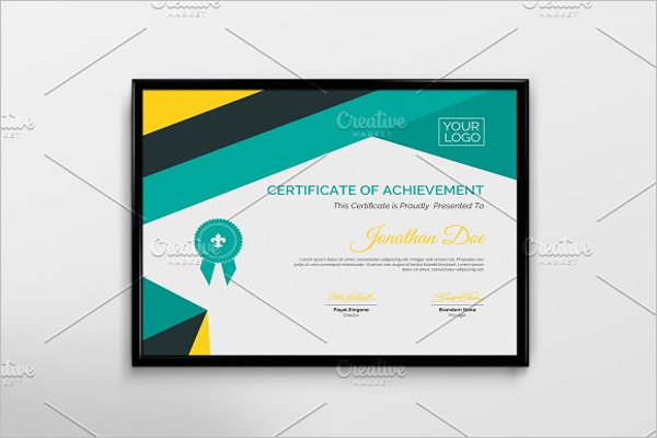 Achivement Certificate Template