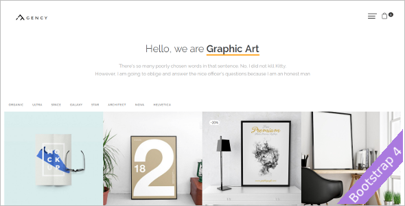 Agency Opencart Template