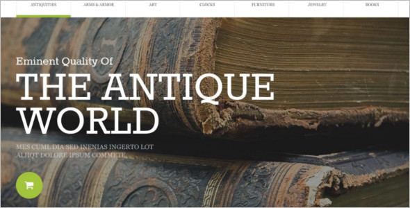Antique Store OpenCart Template
