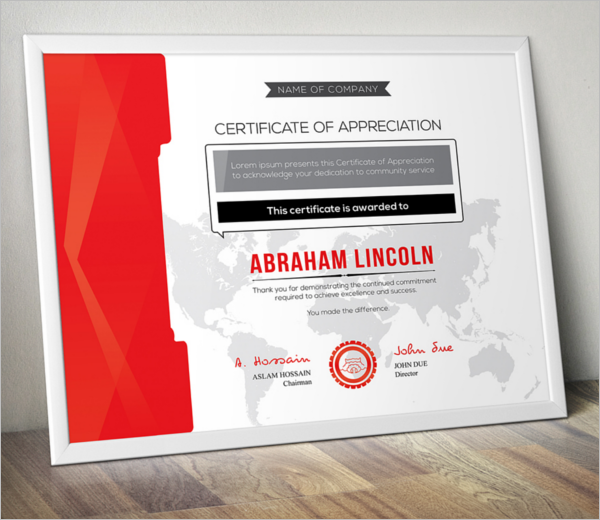 AppreciationÂ Certificate Template