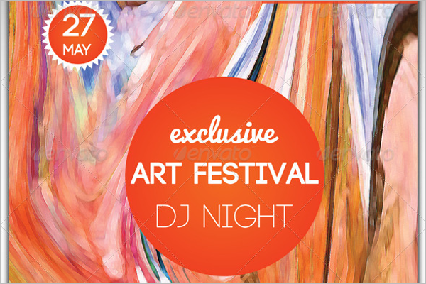 Art Fest Birthday Poster Design