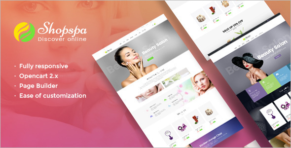 Beauty Salon OpenCart Template