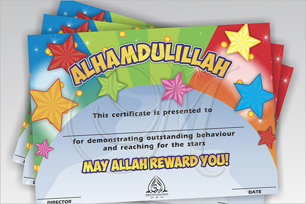 Behaviour Certificate For Kids
