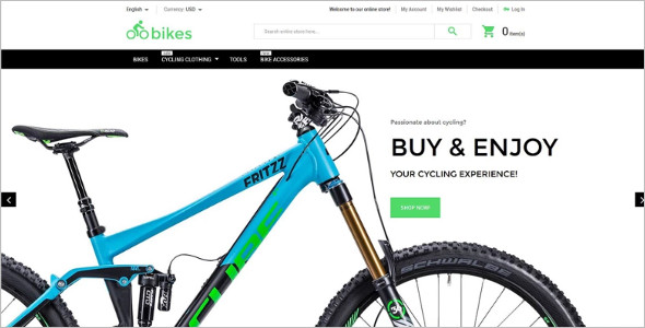 Bike Shop Magento Theme