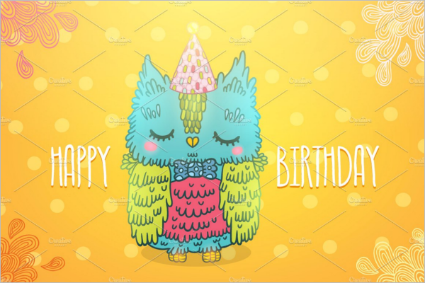 Bird Birthday Poster Template