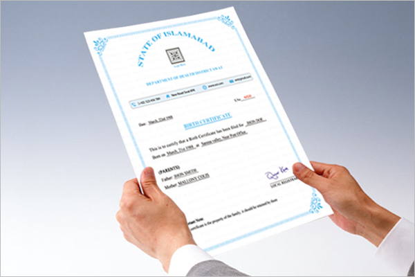 Birth Certificate Template