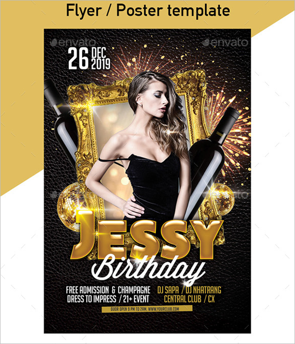 Birthday Invitation Poster Design