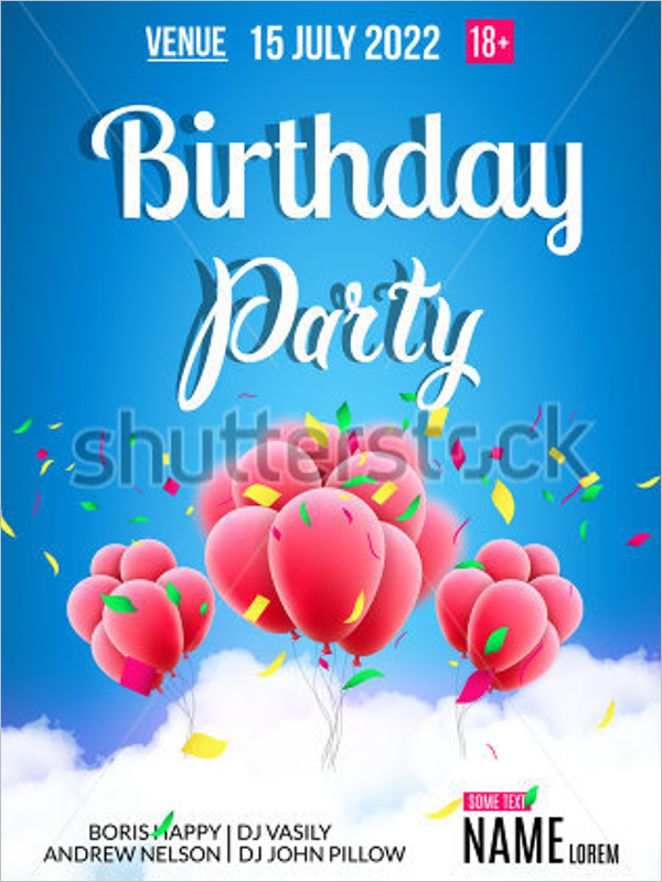 Birthday Poster Design Free Download