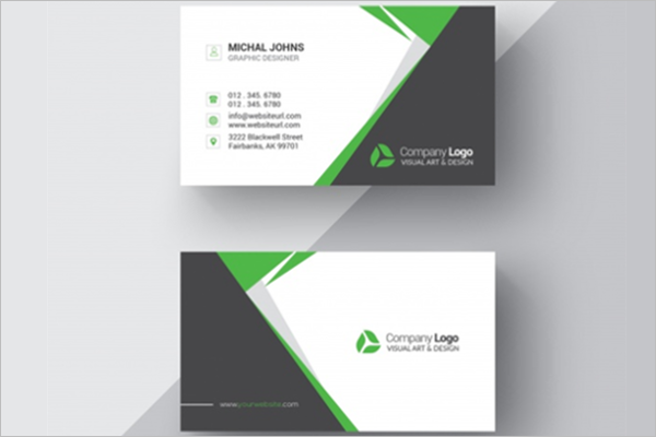 Black and white business card Template