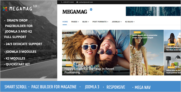Blogging News Joomla TemplateÂ 