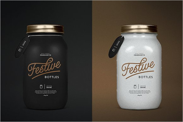 Bottle Mockup PSD