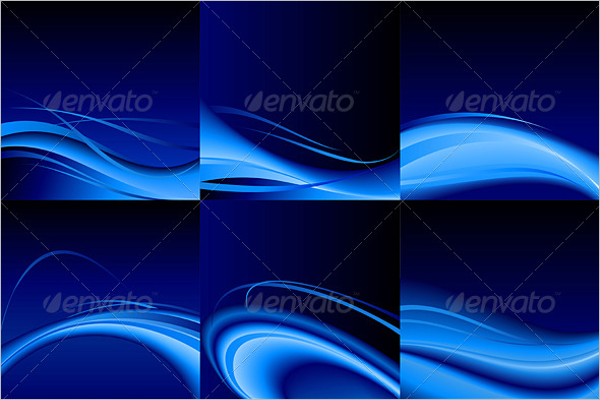 Bright Blue Wave Background