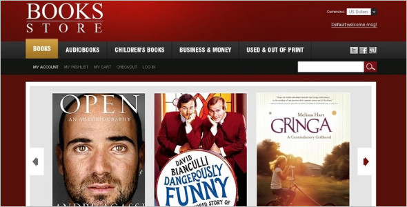 Business Bookstore Magento Template