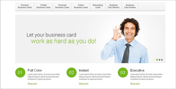 Business Cards Store Magento Theme