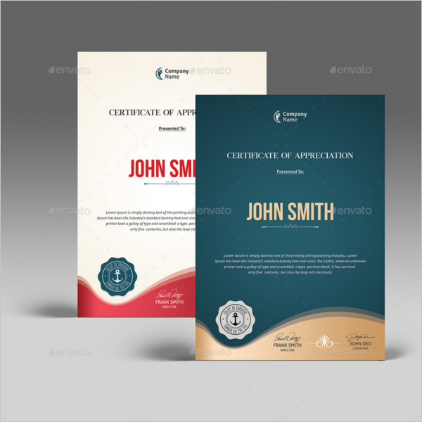 Business Certificate Design
