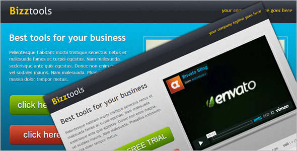 Business jQuery Landing Page Effect