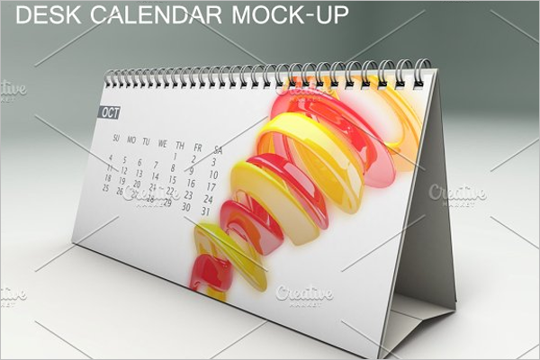 Calendar Desk Mock-up Template