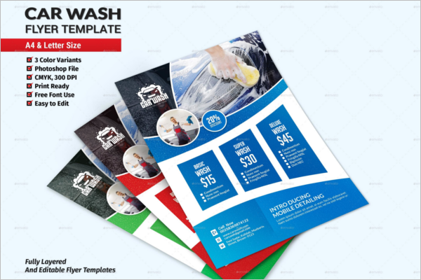 Car Wash Advertising Flyer Template