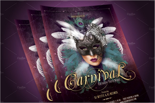 Carnival Mask Party Flyer