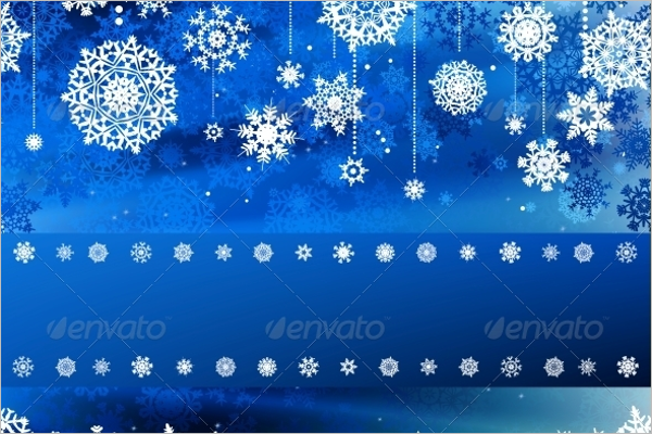 Christmas Blue Wave Background