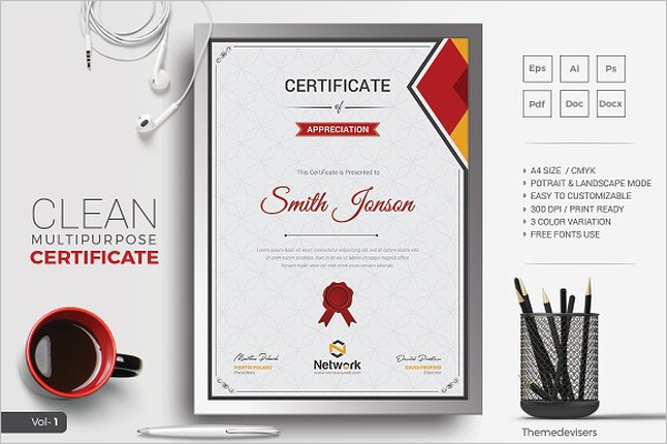 Clean Business Certificate