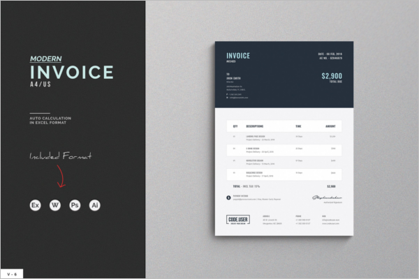 Clean Invoice Proposal Template