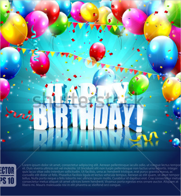 Colorful Birthday Poster Design