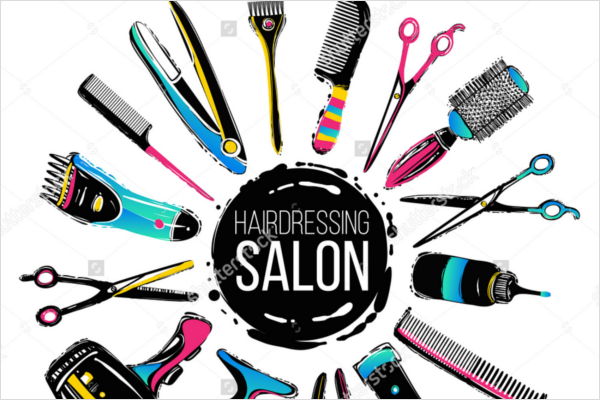 Colorful Hairdresser Design
