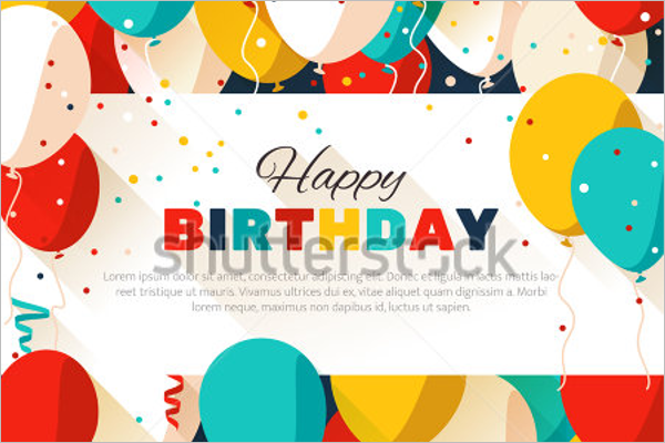 Colorful Happy Birthday Poster