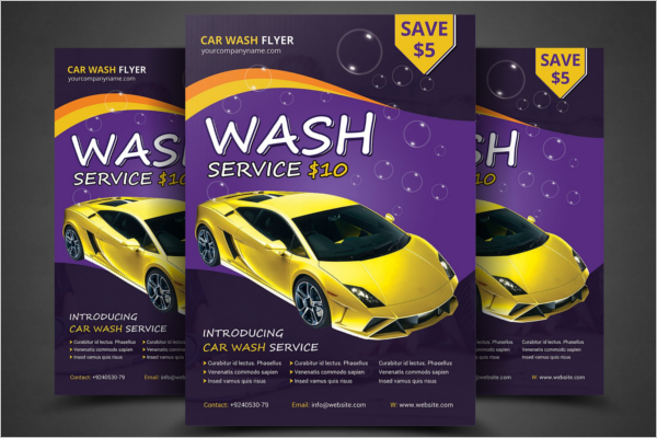 Commercial Car Wash Flyer