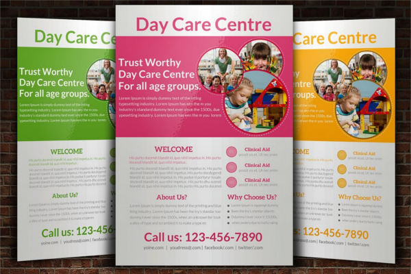 Creative Daycare Flyer Template