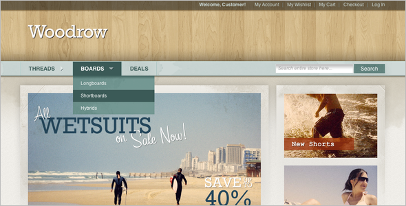 Customizable Magento Theme