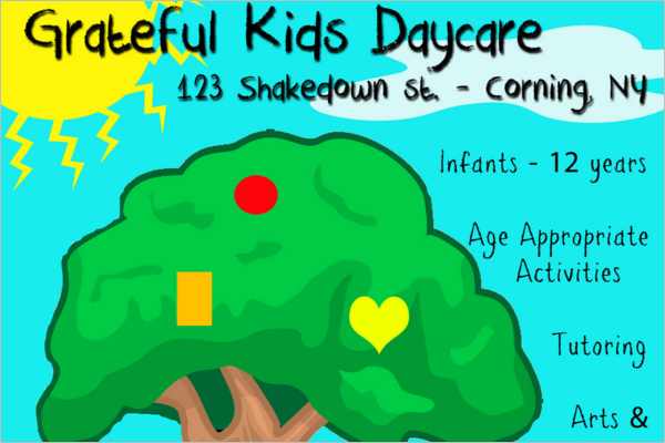 Daycare Gallery Flyer Design